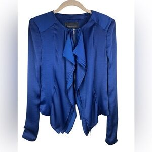 BCBGMaxAzria Flora Cascade Collar Jacket Blazer Size XS